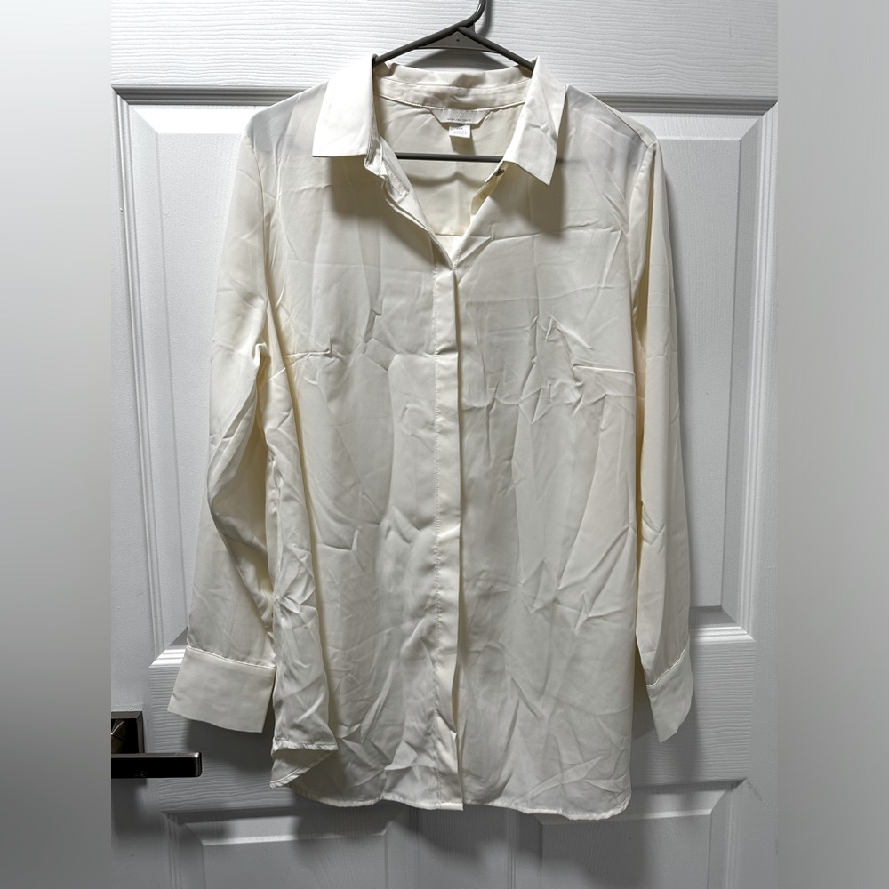 H&M MAMA MATERNITY Beige Blouse Size L